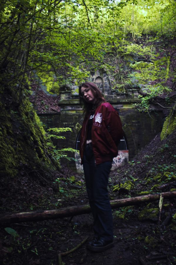 “FLOWER” HANDMADE [Bomber] Bordeaux