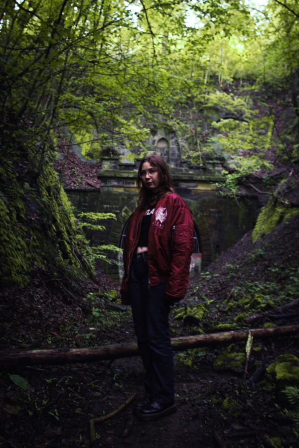 “FLOWER” HANDMADE [Bomber] Bordeaux