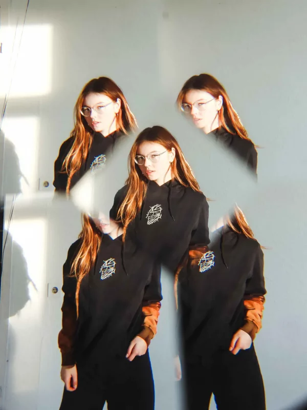 “VIVID” Reflective HANDMADE [Oversized] Hoodie