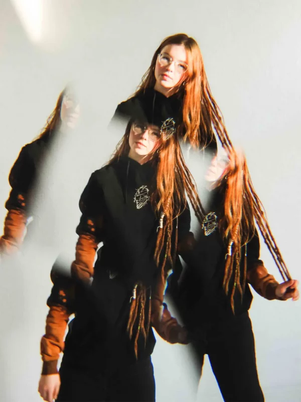 “VIVID” Reflective HANDMADE [Oversized] Hoodie