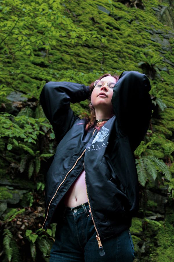 “FLOWER” HANDMADE [Bomber] Black