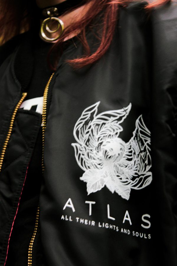 “FLOWER” HANDMADE [Bomber] Black