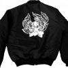 “FLOWER” HANDMADE [Bomber] Black