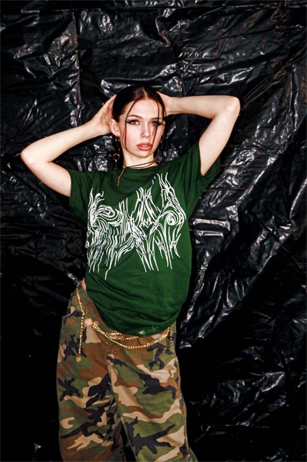 “Trivial Art” HANDMADE [Oversized] T‘  Forest Green