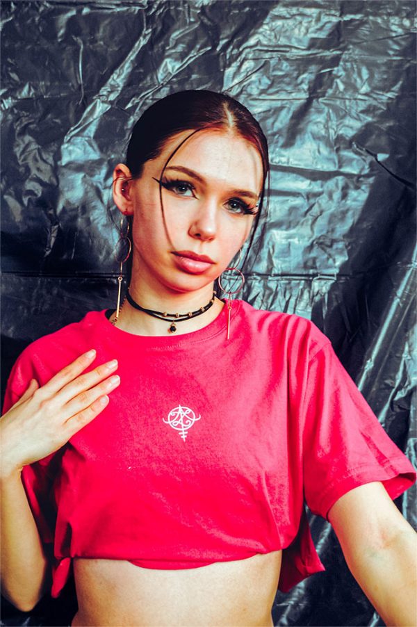 “Atlas-Minimal” [Oversized] Crop T‘  Pink