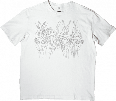 “Trivial Art” HANDMADE [Oversized] T‘ White